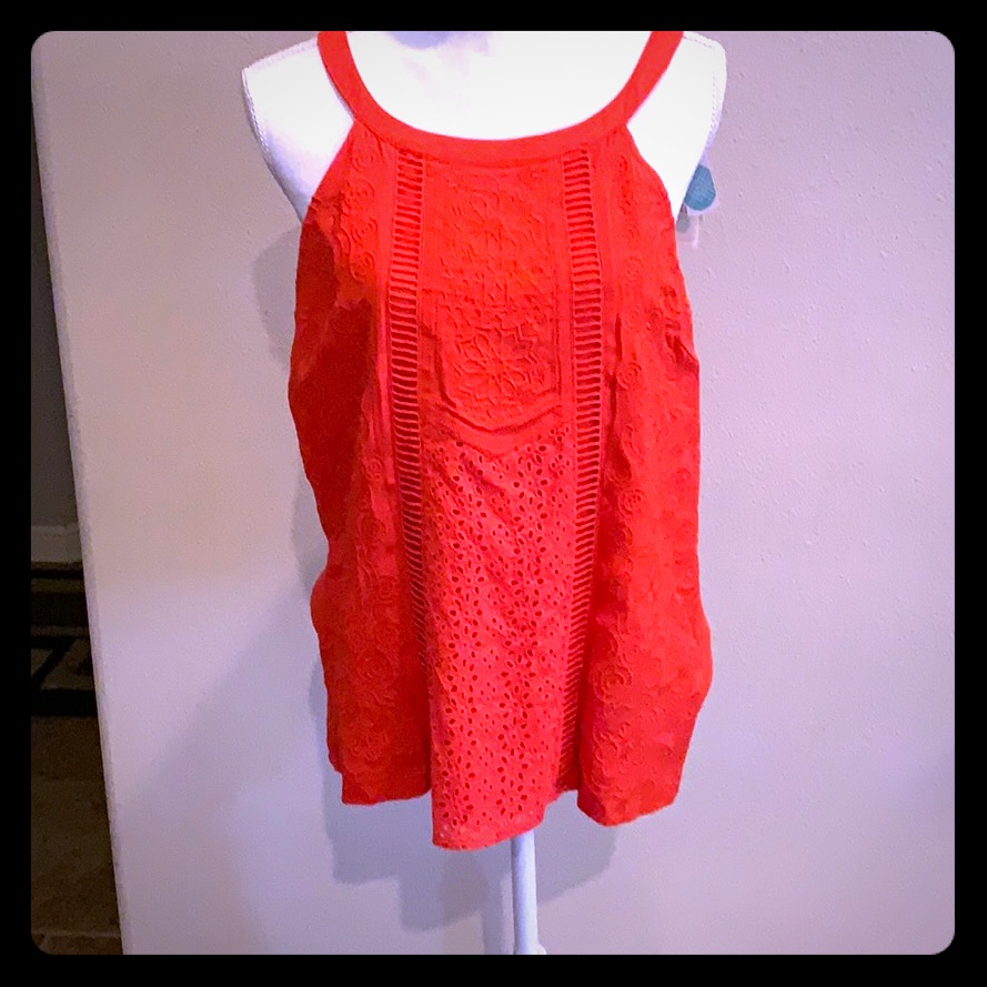 Nwt Skies Are Blue Flirty Sleeveless Blouse